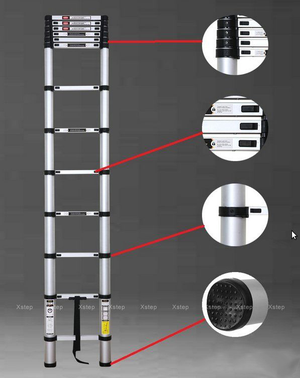 Thiết kế thang nhôm rút gọn Xstep XT-380C